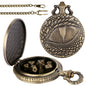 DIEACE D&D Dragon Eye Metal Pocket Watch Dice Set