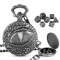 DIEACE D&D Dragon Eye Metal Pocket Watch Dice Set