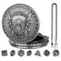 DIEACE D&D Shield Pocket Watch Metal Dice Set