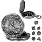 DIEACE D&D Classic Metal Pocket Watch Dice Set