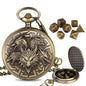 DIEACE D&D Dragon Head Pocket Watch Metal Dice Set