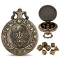DIEACE D&D Dragon Head Pocket Watch Metal Dice Set
