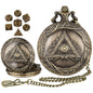 DIEACE D&D Triangle One-Eyed Pocket Watch Metal Dice Set