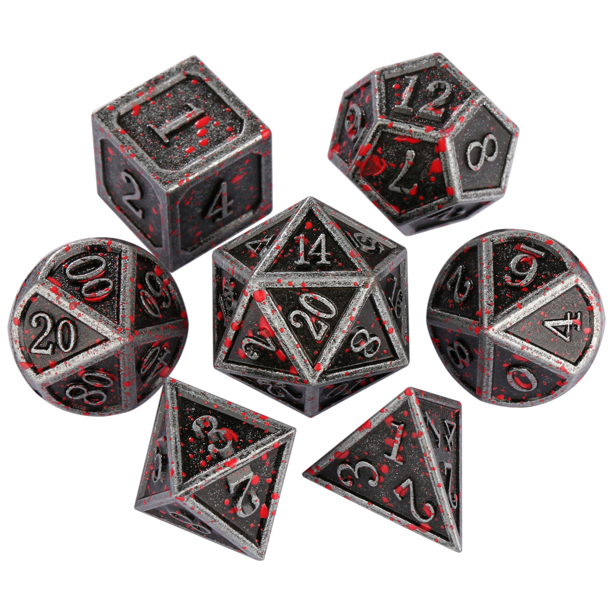 DIEACE D&D Solid Metal Dice Set