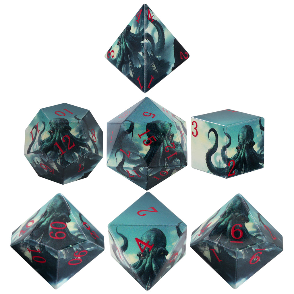 DIEACE C&C 3D Printed Octopus Dice Set
