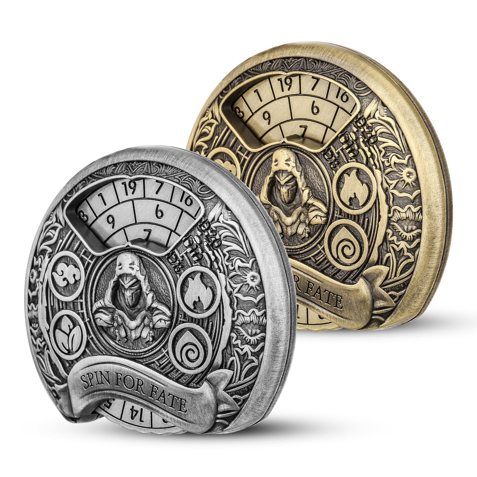 DIEACE D&D Rogue Metal Spinner Dice - 7 in 1