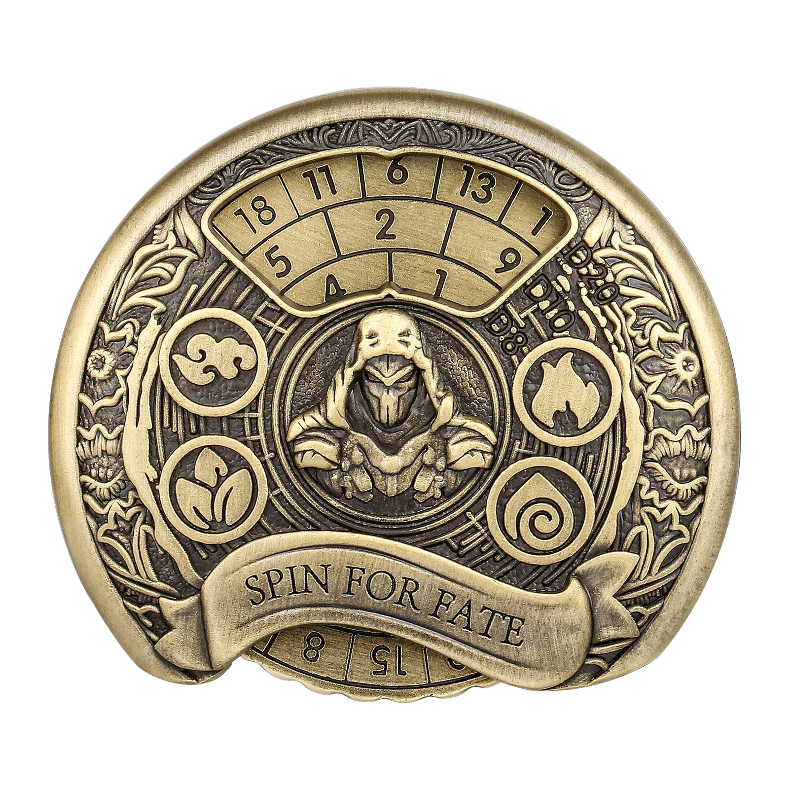 DIEACE D&D Rogue Metal Spinner Dice - 7 in 1