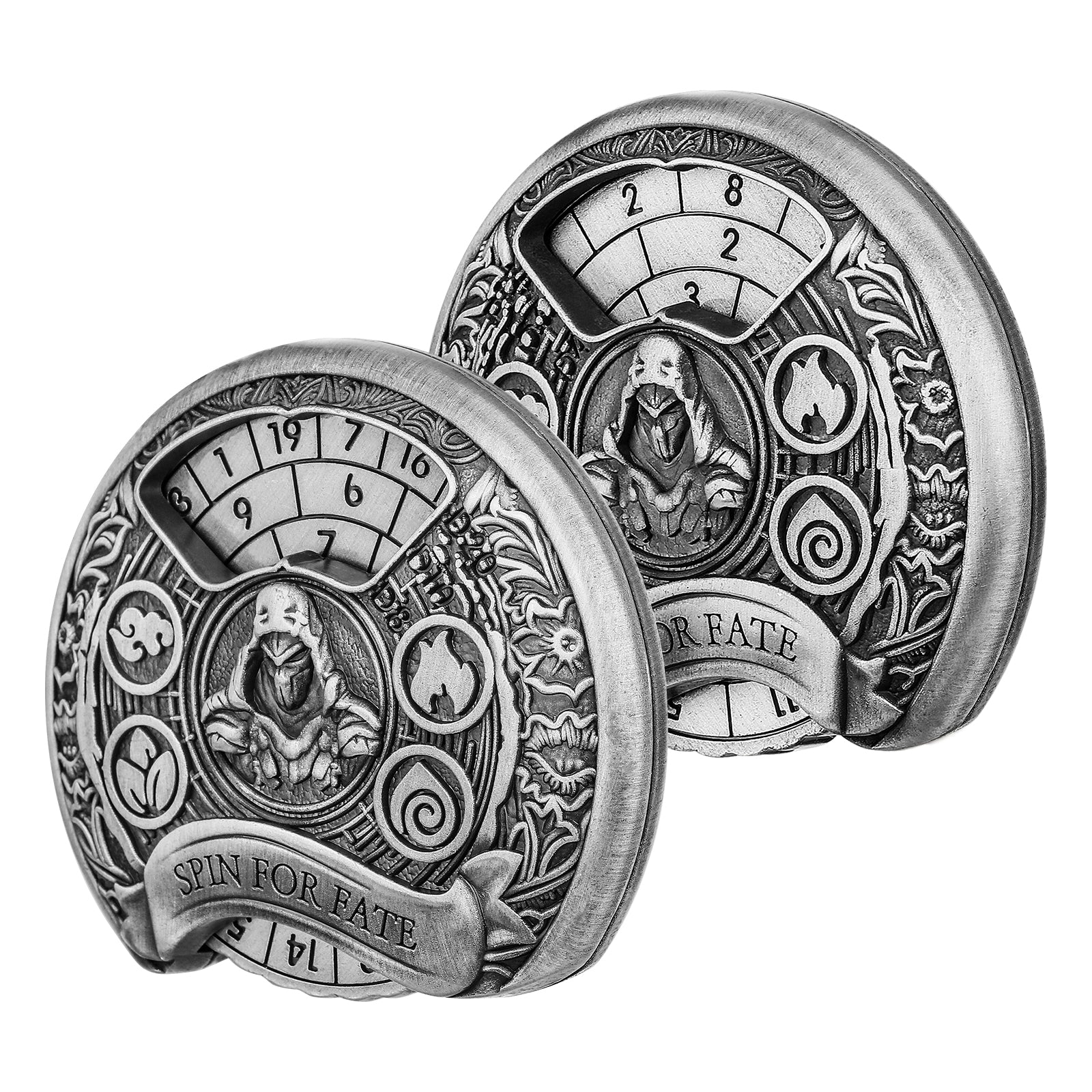 DIEACE D&D Goblin Metal Spinner Dice - 7 in 1