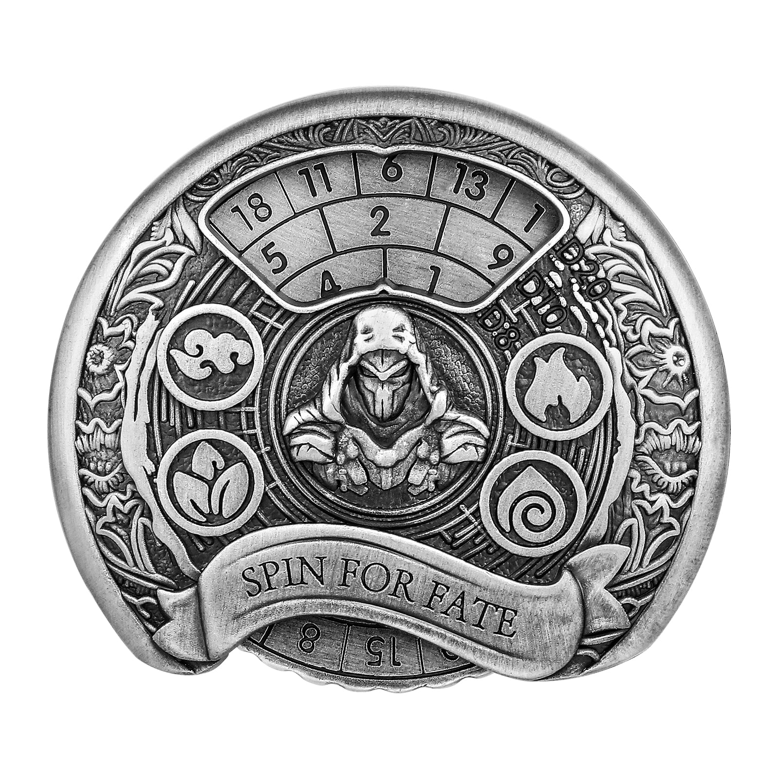 DIEACE D&D Rogue Metal Spinner Dice - 7 in 1