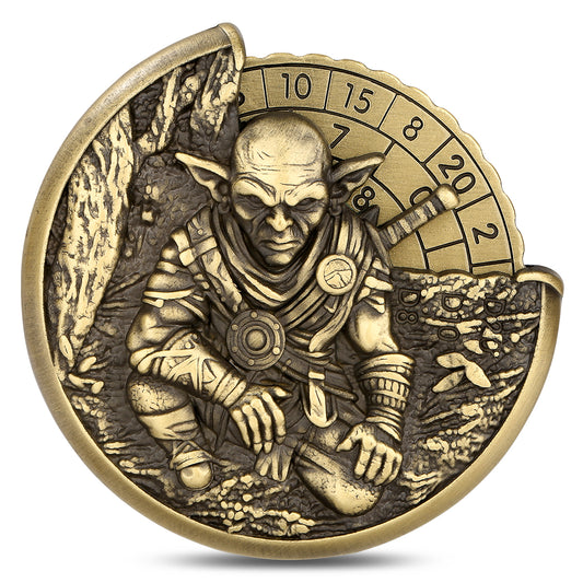 DIEACE D&D Goblin Metal Spinner Dice - 7 in 1