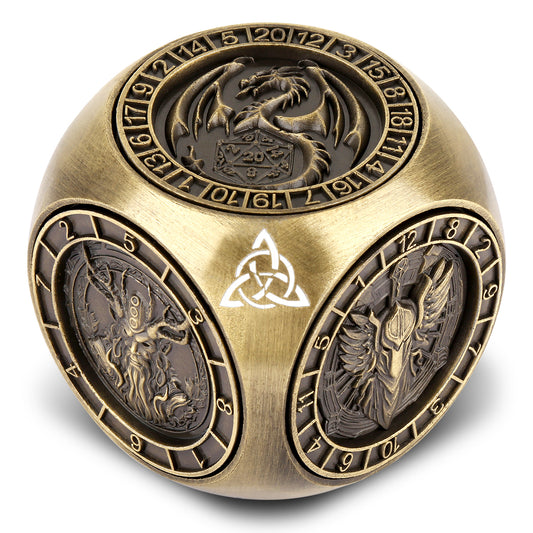 DIEACE D&D Six - Sided Metal Dice 7 - in - 1