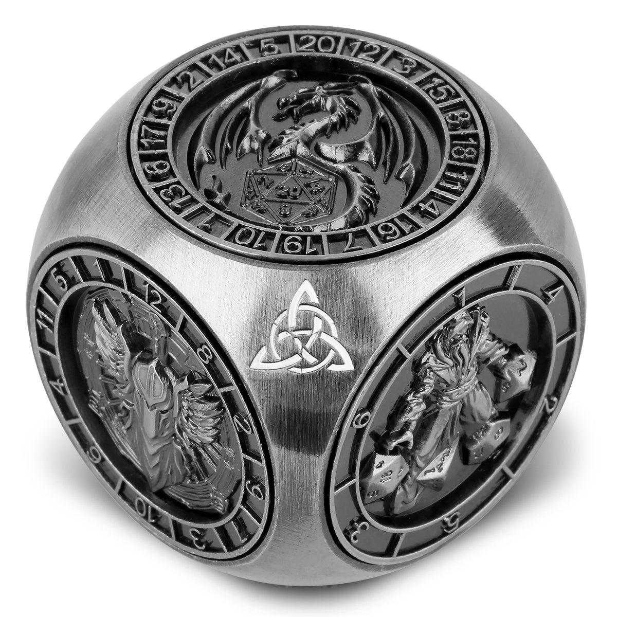 DIEACE D&D Six - Sided Metal Dice 7 - in - 1