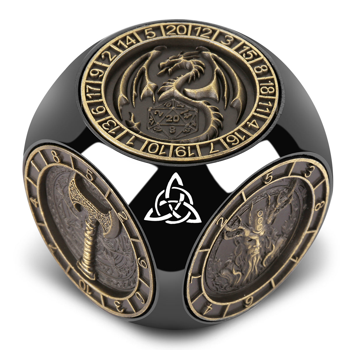 DIEACE D&D Six - Sided Metal Dice 7 - in - 1