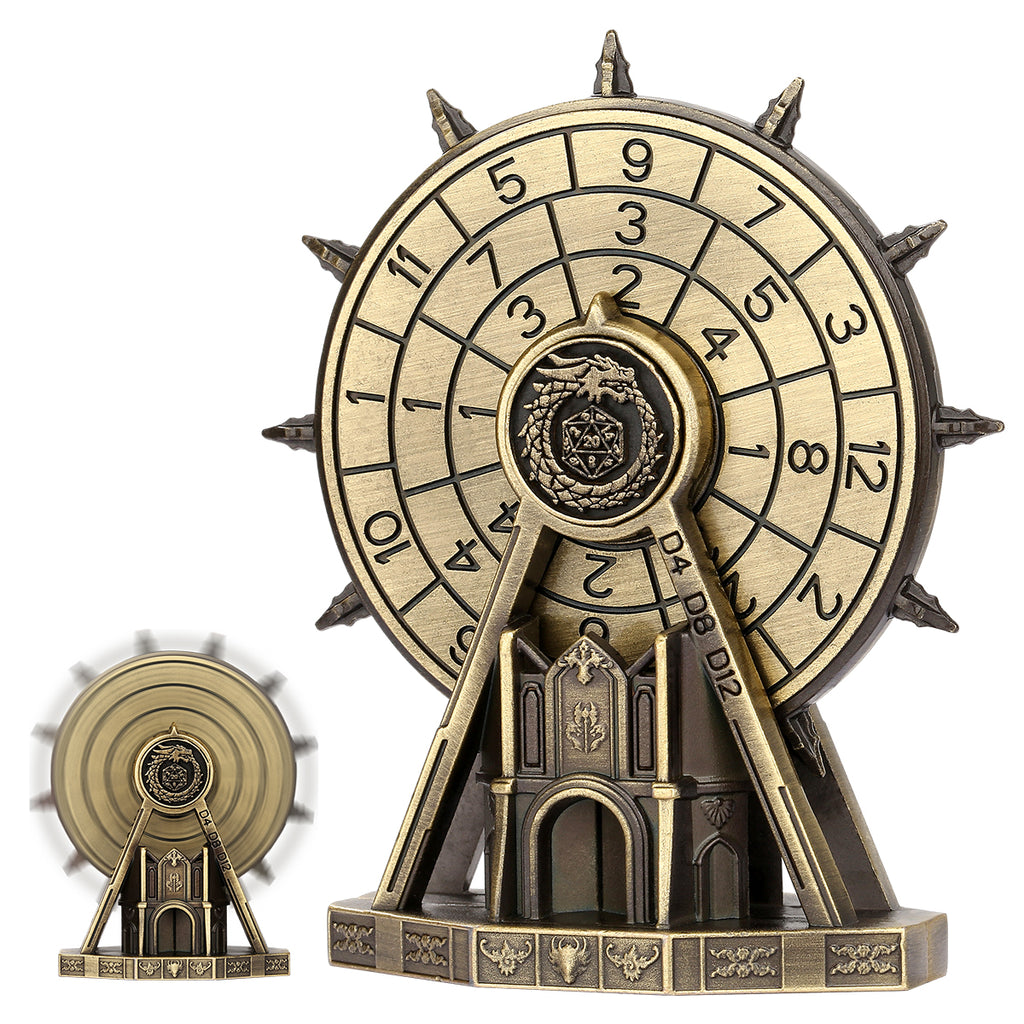DIEACE D&D Ferris Wheel Ornament Metal Dice 7-in-1
