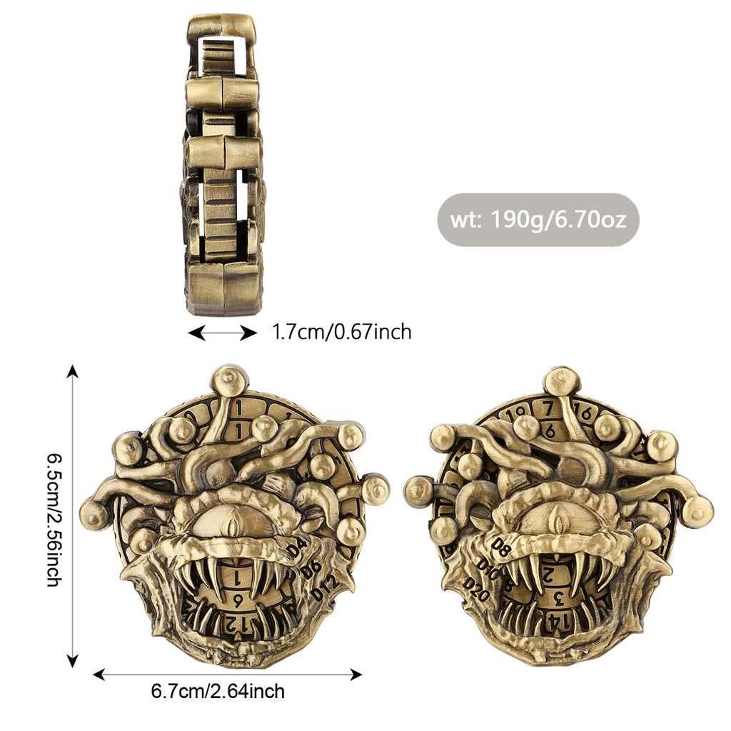 DIEACE C&C Evil Eye Metal Dice 7-in-1
