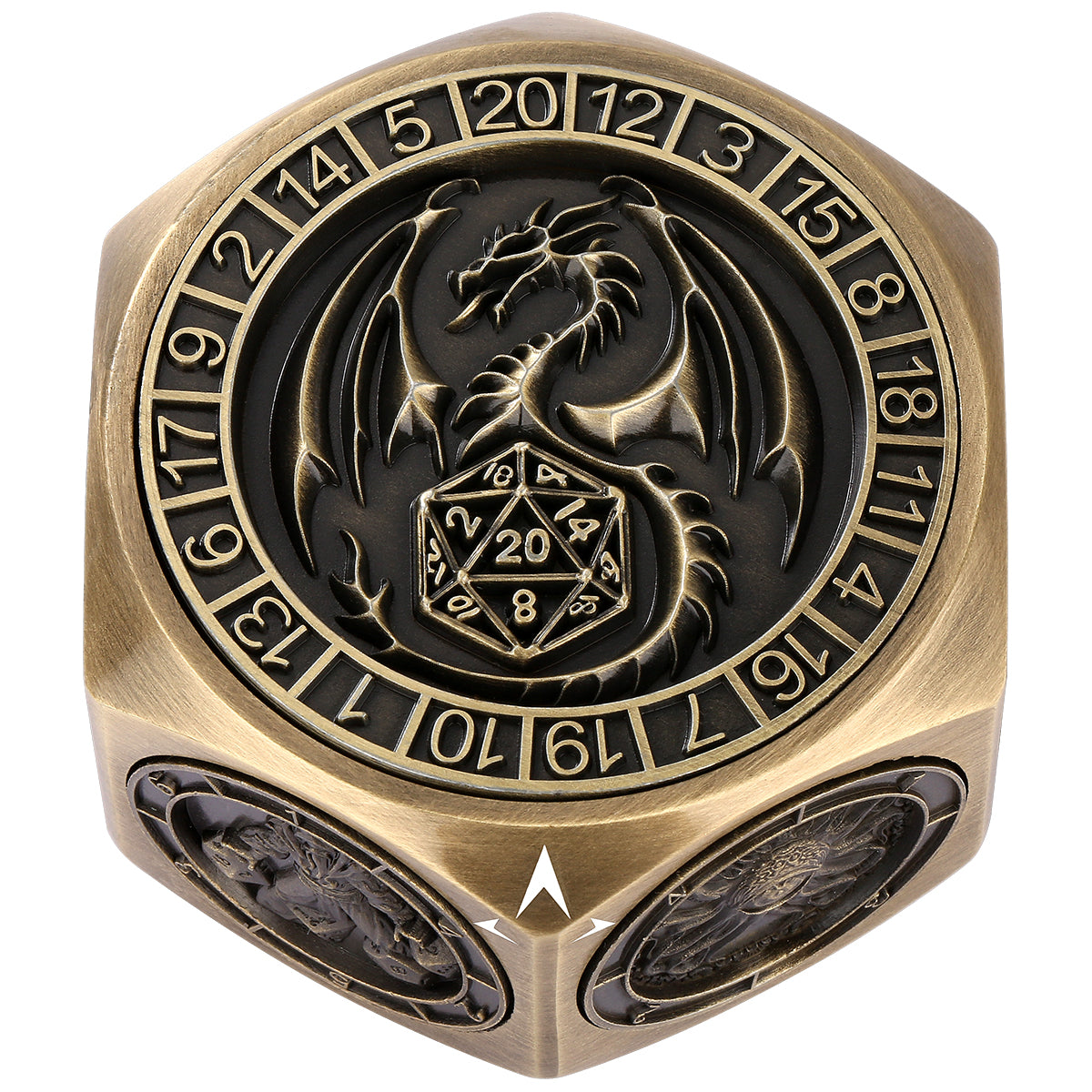 DIEACE D&D Low-Profile 6-Sided Metal Dice 7-in-1