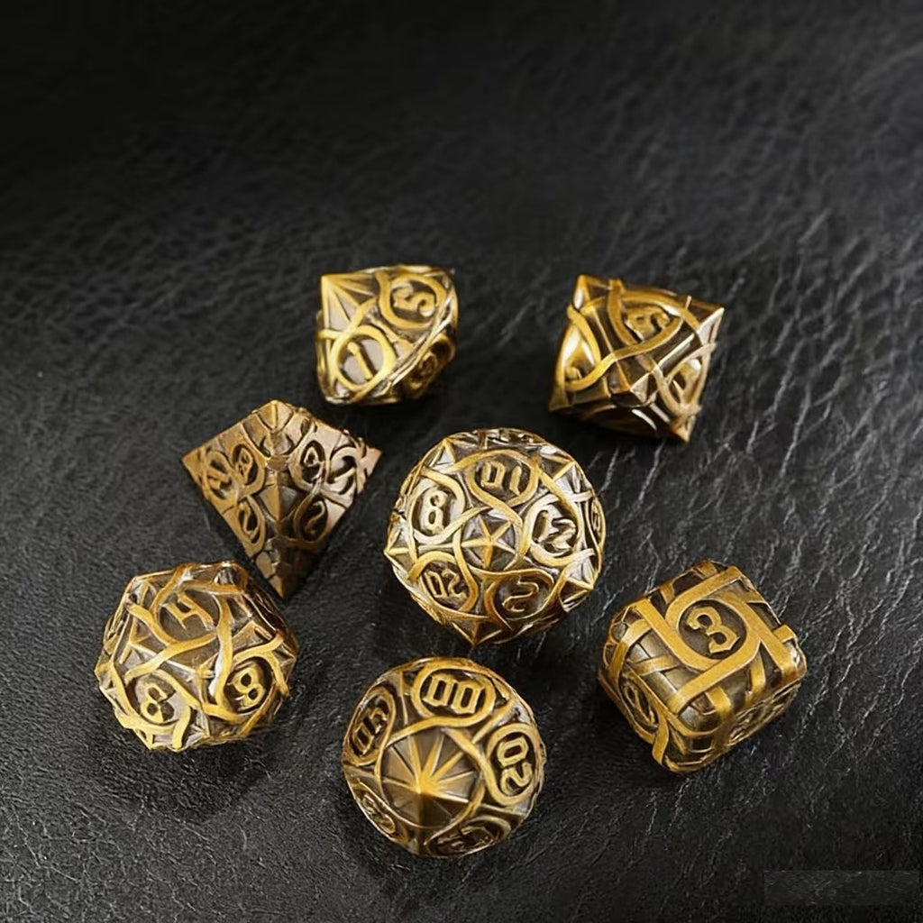 DIEACE D&D Thorn Solid Metal Dice