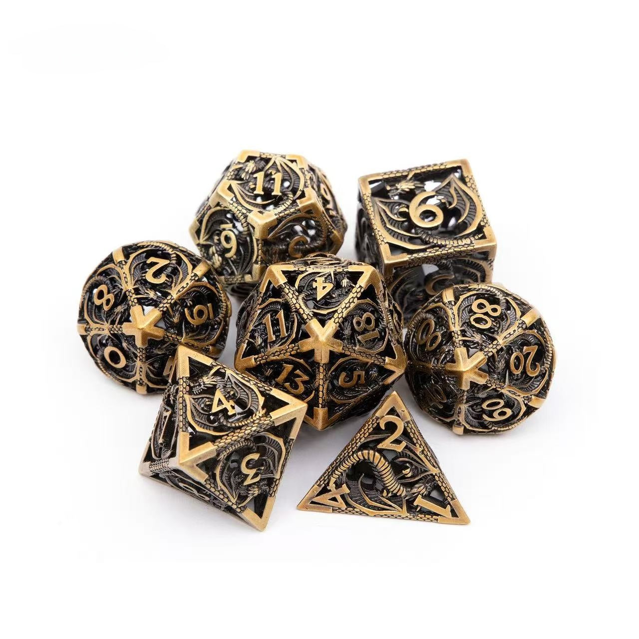 DIEACE D&D Dragon Hollow Metal Dice