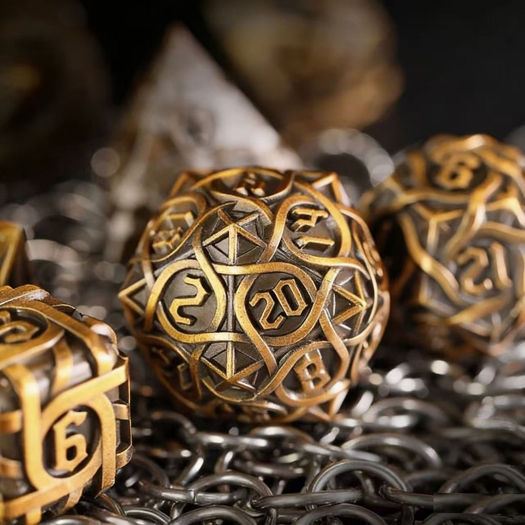 DIEACE D&D Thorn Solid Metal Dice