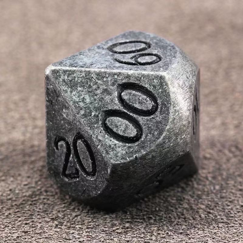 DIEACE D&D Vintage Solid Metal Dice