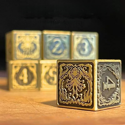 DIEACE C&C Single Cthulhu D6 Solid Metal Dice 16MM