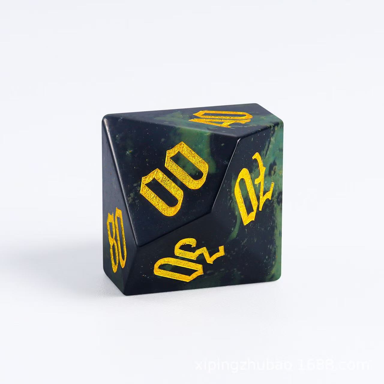 DIEACE D&D Sparrow Stone Gemstone Engraved Dice Set
