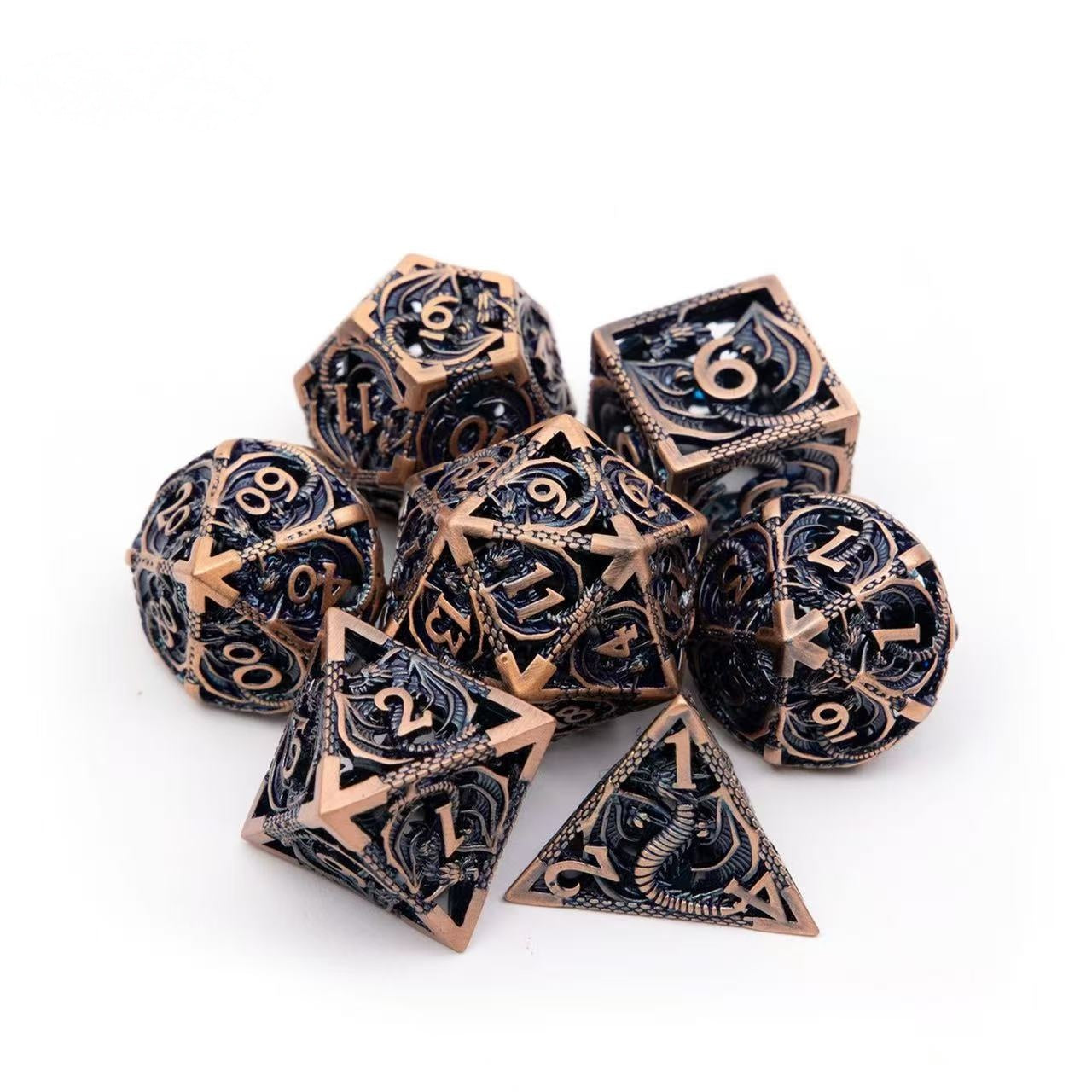 DIEACE D&D Dragon Hollow Metal Dice