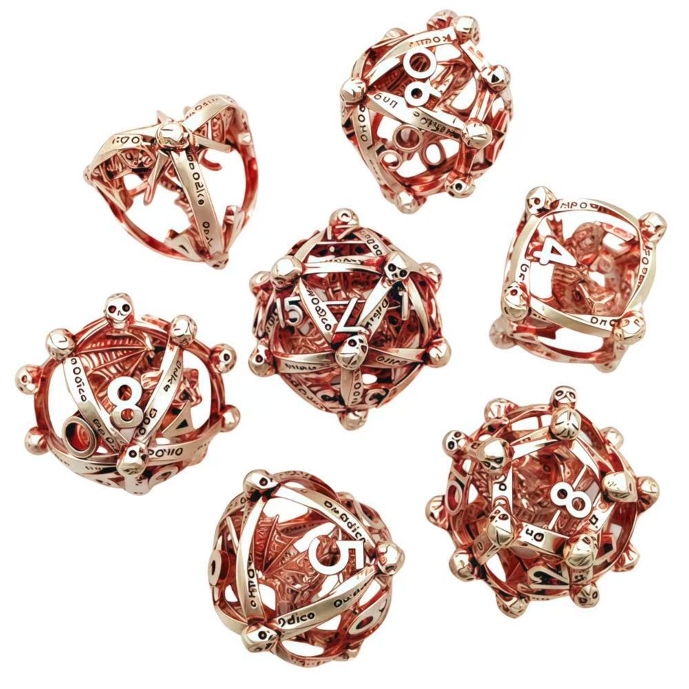 DIEACE D&D 3D Dragon Hollow Metal Dice