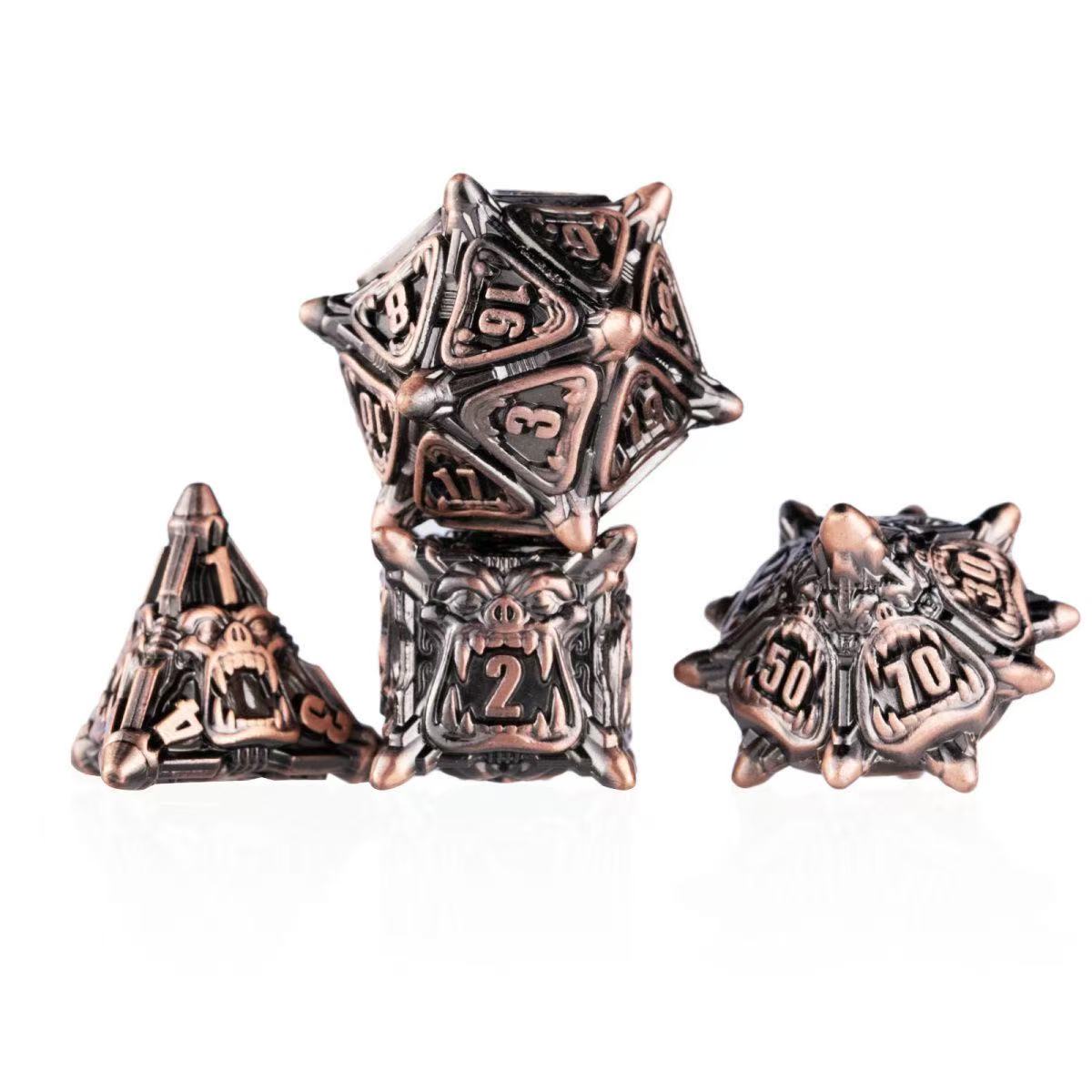 DIEACE D&D Demon Lord Hollow Metal Dice