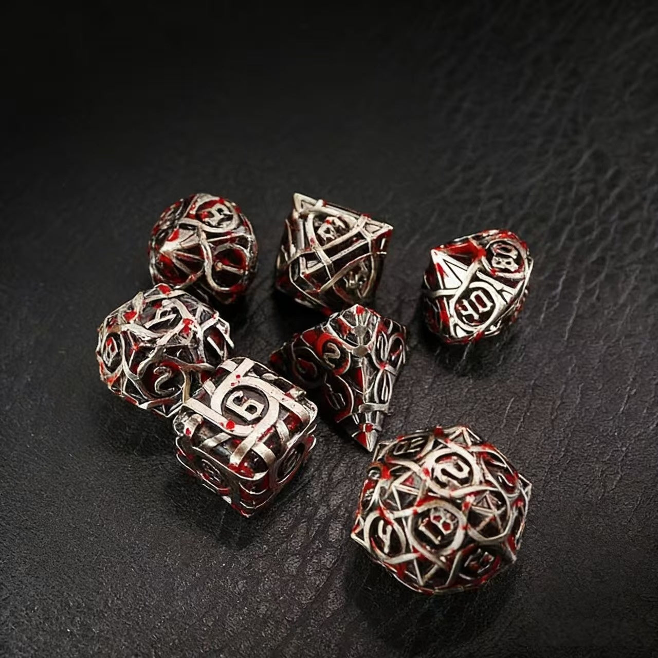 DIEACE D&D Thorn Solid Metal Dice