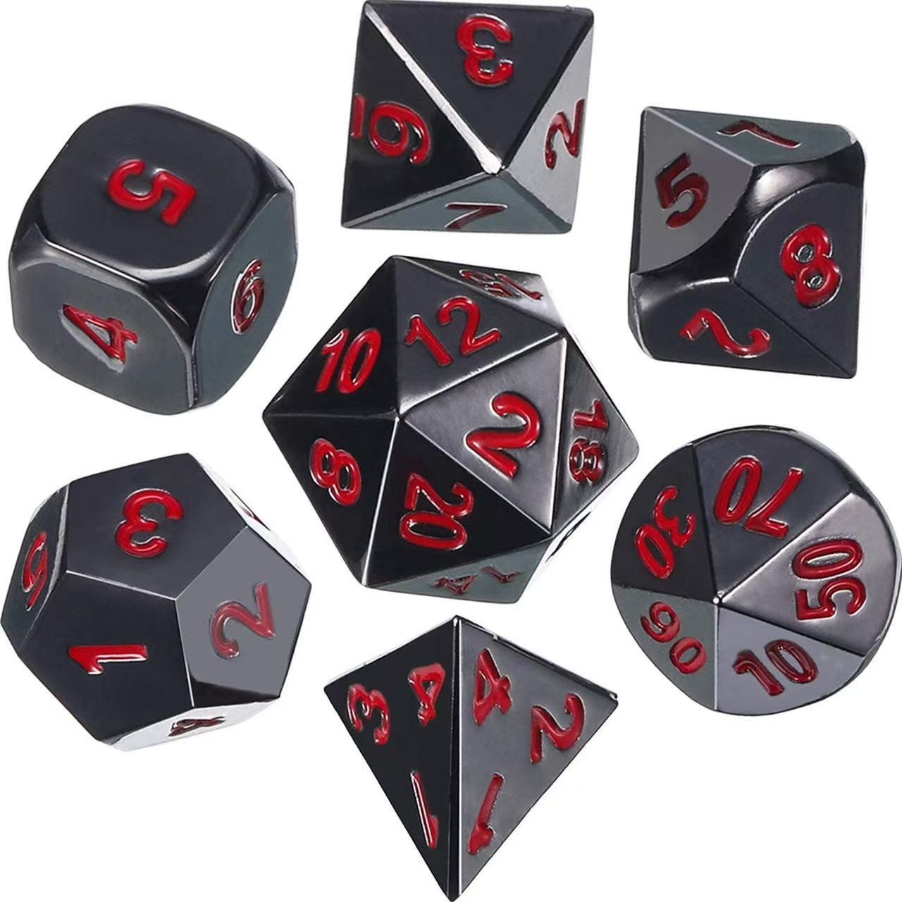 DIEACE D&D Vintage Solid Metal Dice