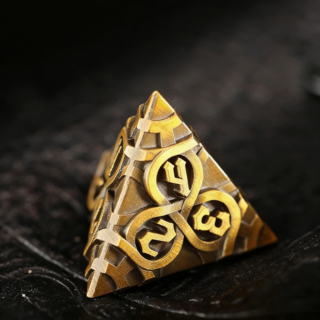 DIEACE D&D Thorn Solid Metal Dice