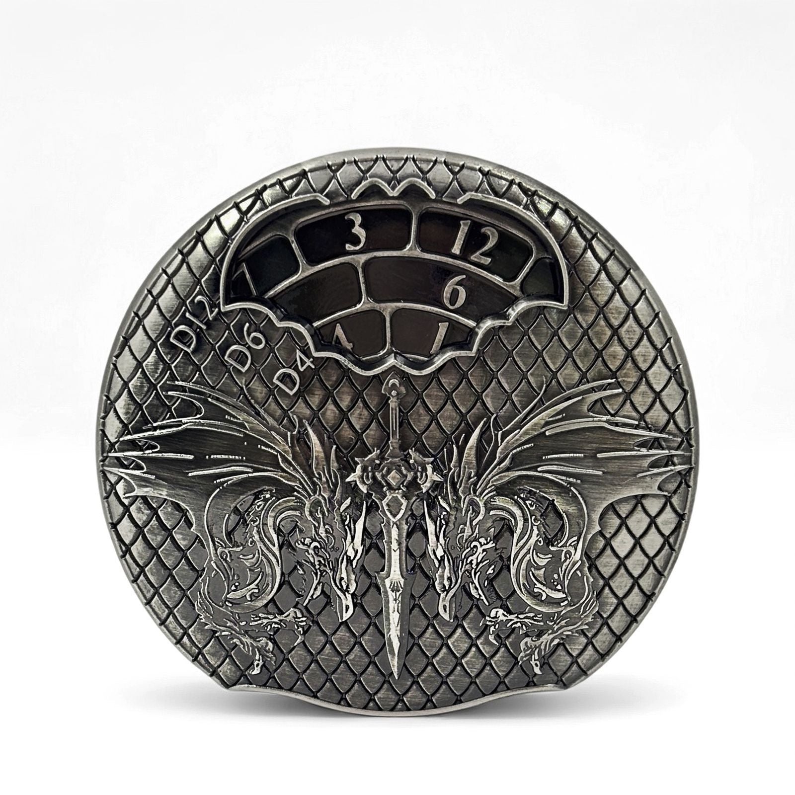DIEACE D&D Twin Dragon Metal Spinner Dice 7-in-1