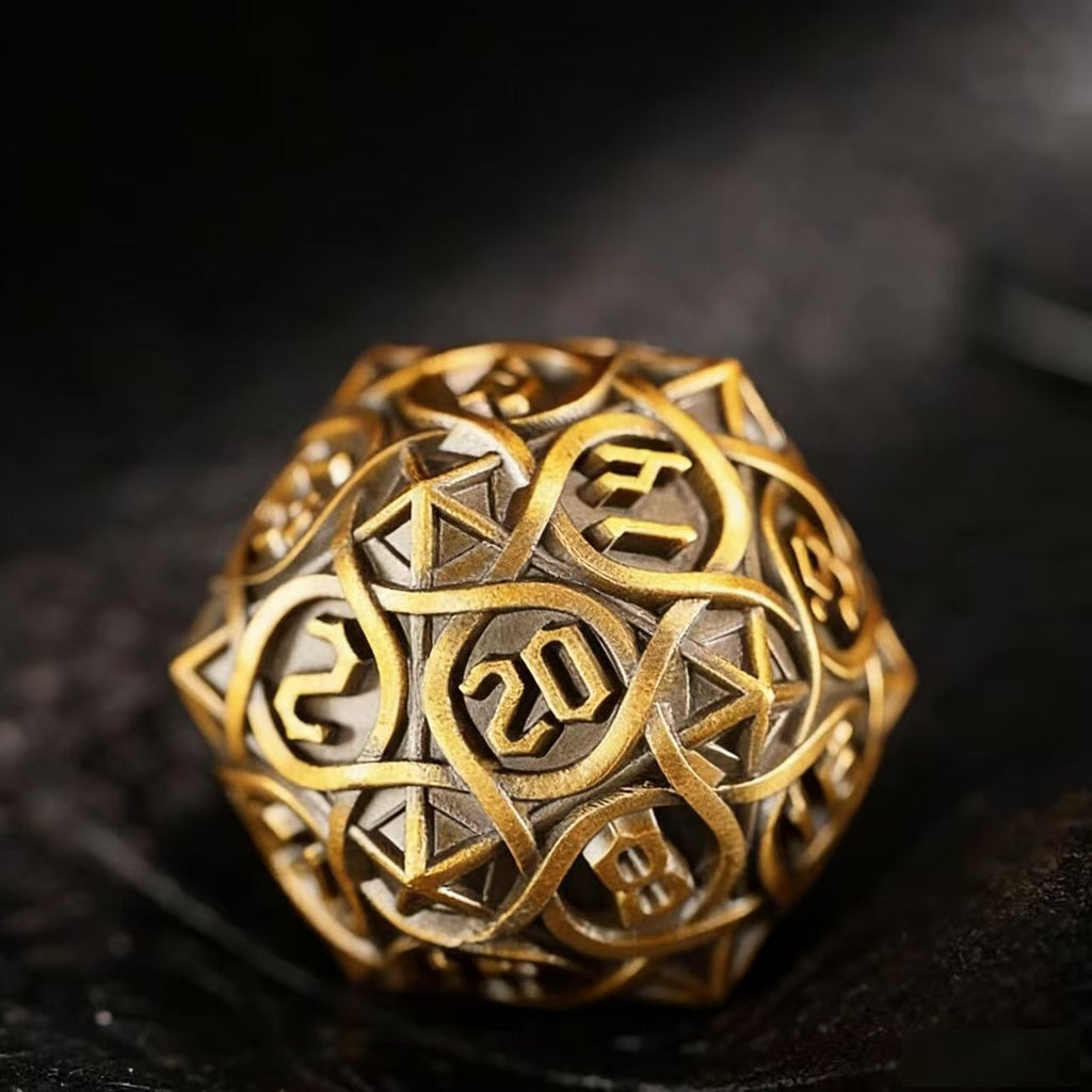 DIEACE D&D Thorn Solid Metal Dice