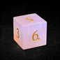 DIEACE D&D Pink Opalite Gemstone Engraved Dice Set