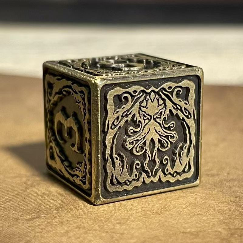 DIEACE C&C Single Cthulhu D6 Solid Metal Dice 16MM