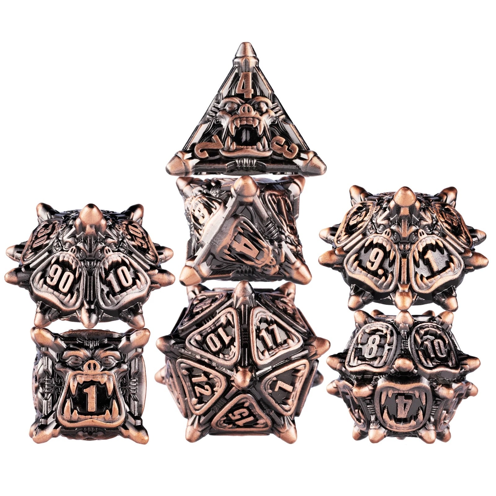 DIEACE D&D Demon Lord Hollow Metal Dice