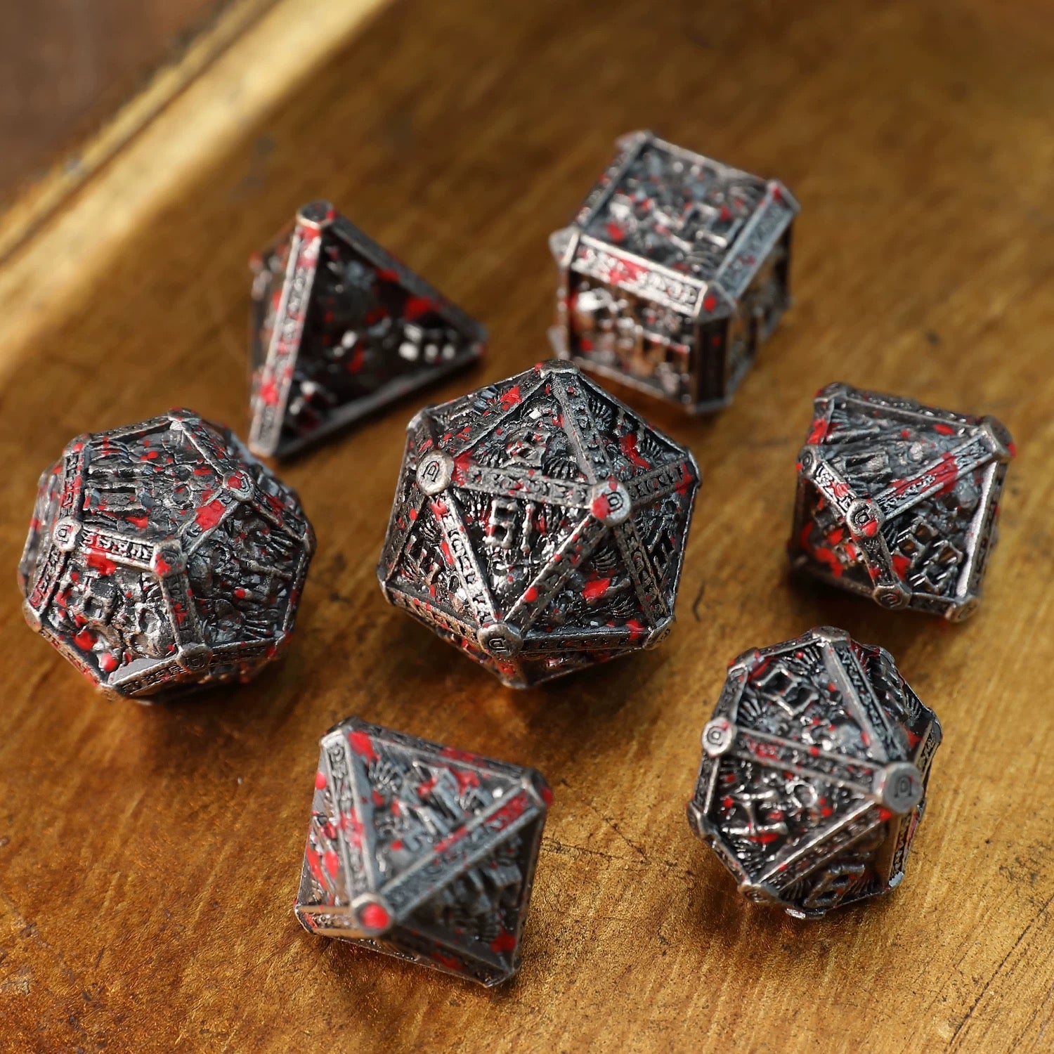 DIEACE D&D Wizard Solid Metal Dice