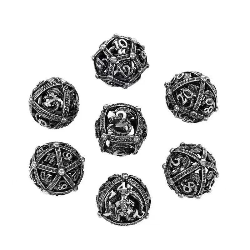 DIEACE D&D Spherical Dragon Hollow Metal Dice