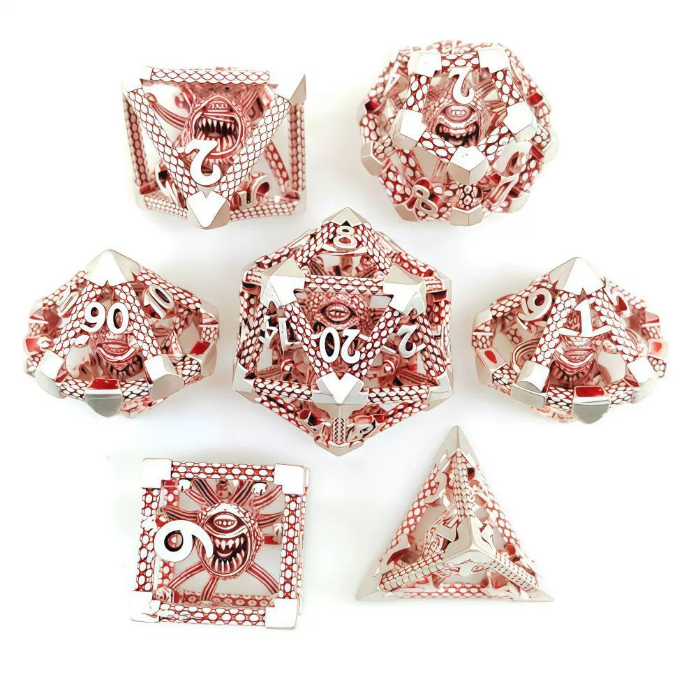 DIEACE D&D One-Eyed Monster Hollow Metal Dice