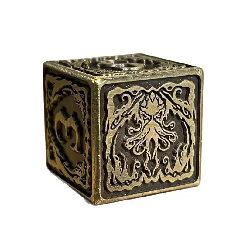 DIEACE C&C Single Cthulhu D6 Solid Metal Dice 16MM